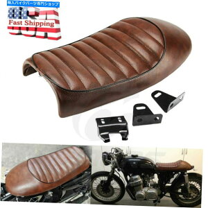 V[g XYLGS400 550 GT750 T125 T305 500pI[goCuEnvJtF[T[V[g Motorcycle Brown Hump Cafe Racer Seat For Suzuki GS400 550 GT750 T125 T305 500