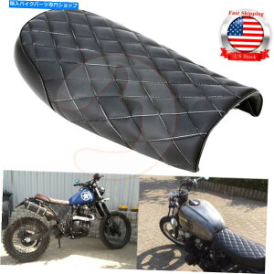 V[g z_CB}nXJXYLGSJtF[T[̂߂̃I[goCre[WtbgThV[g Motorcycle Vintage Flat Saddle Seat For Honda CB Yamaha XJ Suzuki GS Cafe Racer