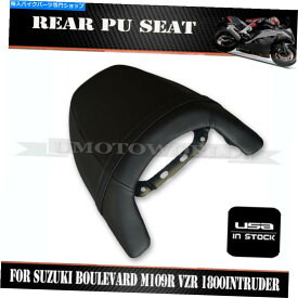 シート スズキBoulevard M109R 2006-2012 10 11 VZRのための黒の後部ピリオンの助手席 Black Rear Pillion Passenger Seat For Suzuki Boulevard M109R 2006-2012 10 11 VZR