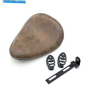 V[g n[[`bp[JX^̂߂̃gȍv̉^]Ȃ̏tƃuPbg Retro Synthetic Leather Driver Seat Spring & Bracket For Harley Chopper Custom