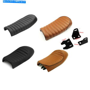 �V�[�g ���}�nXSR900 XSR700�p�r���e�[�W�J�t�F���[�T�[�V�[�g�t���b�g���n���v�T�h���u���E���u���E��US Vintage Cafe Racer Seat Flat&Hump Saddle Black Brown US For Yamaha XSR900 XSR700