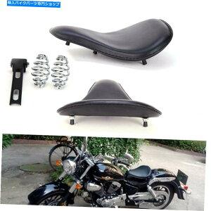 V[g n[[\tgXtXBobber Chotper̂߂̍vt̃\̍ȃtBbg Black Leather Spring Solo Seat Fit For Harley Softail Slim FLS Bobber Chopper US