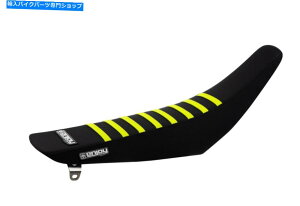V[g 2018-2019z_CRF 250 RV[gJo[ׂăubN/lICG[u - MFGy݂ 2018-2019 Honda Crf 250 R Seat Cover ALL BLACK / NEON YELLOW RIBS - Enjoy Mfg
