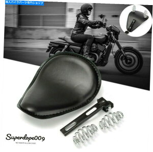 シート ハーリースポーツスターXL883 1200ボベルチョッパーのためのオートバイ黒春ソロシート Motorcycle Black Spring Solo Seat For Harley Sportster XL883 1200 Bobber Chopper