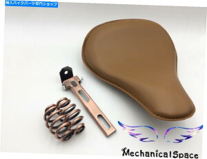 V[g U[uEV[g+ 3 "n[[X|[cX^[`bp[{o[p}EguPbgXvOX Leather Brown Seat+3" Mount Bracket Springs For Harley Sportster Chopper Bobber