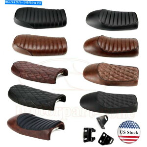 V[g I[goC̃re[WJtF̃[T[tbgubgnvThV[g̃z_XYL̂߂̕␳ Motorcycle Vintage Cafe Racer Flat Brat Hump Saddle Seat Refit For Honda Suzuki