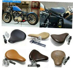 V[g n[[X|[cX^[`bp[{oĂ̂߂̍I[goC̏t̃\^] Black Motorcycle Spring Solo Driver Seat For Harley Sportster Chopper Bobber US