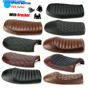 V[g z_CBXYLGS}nXJ̃nvtbgubgJtF[T[Thre[WV[g Hump Flat Brat Cafe Racer Saddle Vintage Seat For Honda CB Suzuki GS Yamaha XJ