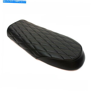 V[g XNAubNCI[goCThgJtF[T[re[WV[gNbVU[ Squar Black Line Motorcycle Saddle Retro Cafe Racer Vintage Seat Cushion Leather