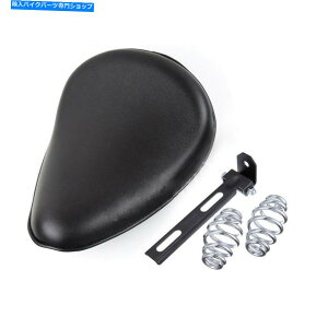 �V�[�g Harley Chotper Bobber�p�u���b�NPU���U�[�\���h���C�u�V�[�g�t���u���P�b�g Black PU Leather Solo Drive Seat Spring & Bracket For Harley Chopper Bobber�y���s�A���i�z