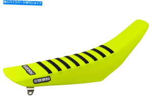V[g 2008-2019}nTTR 125ȃJo[ׂẴlICG[/ubNuMFGy݂ 2008-2019 YAMAHA TTR 125 Seat Cover ALL NEON YELLOW / BLACK RIBS Enjoy Mfg