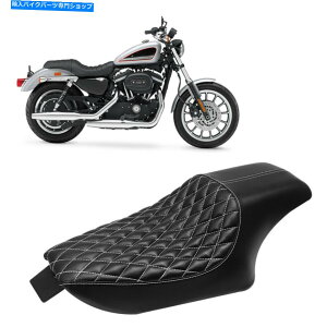 V[g PUU[hCo[2̍ȃubNn[[X|[cX^[XL883JX^2004-2015 PU Leather Driver TWO-UP Seat Black For Harley Sportster XL883 Custom 2004-2015