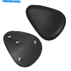 V[g n[[X|[cX^[`bp[{oĂ̂߂̍I[goCU[\^] Black Motorcycle Leather Solo Driver Seat for Harley Sportster Chopper Bobber US