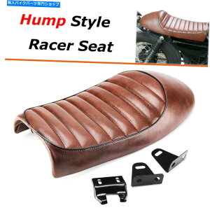 V[g z_XYL}n̂߂̃I[goCgJtF̃[T[tbgubgnvThV[g Motorcycle Retro Cafe Racer Flat Brat Hump Saddle Seat For Honda Suzuki Yamaha