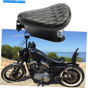 V[g n[[X|[cX^[{o[`bp[̂߂̃x[XƃI[goCXvO\V[gTh Motorcycle Spring Solo Seat Saddle With Base For Harley Sportster Bobber Chopper