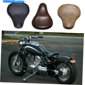 �V�[�g ���}�nv�X�^�[XVS650 xvs950�{�o�[#a�̂��߂̍������F�̊v�̃\���V�[�g�t Black & Brown Leather Solo Seat Spring For Yamaha V Star XVS650 XVS950 Bobber #A�y���s�A���i�z