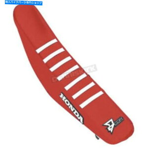 シート D'Corビジュアル赤/赤/白ホンダシートカバーW /白いリブ - 30-10-151 D'COR Visuals Red/Red/White Honda Seat Cover w/White Ribs - 30-10-151