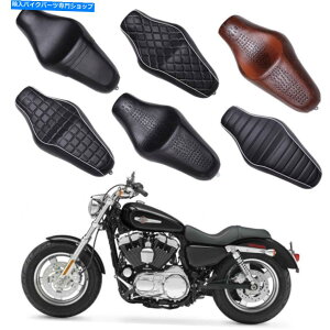 シート ドライバー&リアの乗客革の2つのアップシートのハーレースポーツスターXL 883 1200 48 Driver & Rear Passengers Leather Two Up Seat for Harley Sportster XL 883 1200 48