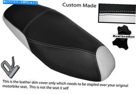 シート ホワイト＆ブラックカスタムフィッションPeugeot Tweet 125 x 11-14デュアルレザーシートカバー WHITE & BLACK CUSTOM FITS PEUGEOT TWEET 125 X 11-14 DUAL LEATHER SEAT COVER