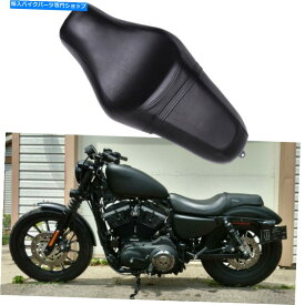 シート Harley Sportster XL 883アイロンのための黒いオートバイの運転者の乗客の両座席の座席 Black Motorcycle Driver Passenger Two-Up Seat for Harley Sportster XL 883 Iron