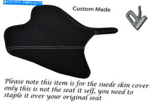 V[g ubNXG[hzCgXeb`08-12JX^tBbgYamaha 600 YZF R6tgV[gJo[ BLACK SUEDE WHITE STITCH 08-12 CUSTOM FITS YAMAHA 600 YZF R6 FRONT SEAT COVER