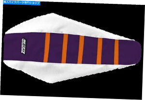 シート KTM用デカール作品ホワイト/パープル/オレンジシートカバー DeCal Works White / Purple / Orange Seat Cover for KTM