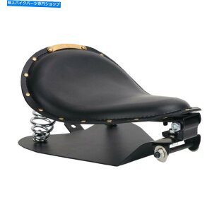 V[g n[[\tgXvOt@[{o[`bp[̂߂̍t\V[gw /x[Xv[g Black Spring Solo Seat W/ Base Plate For Harley Softail Springer Bobber Chopper