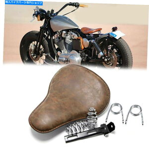 V[g n[[_rbh\X|[cX^[{o[`bp[̂߂̃I[goCU[\̍ȏt Motorcycle Leather Solo Seat Spring For Harley Davidson Sportster Bobber Chopper