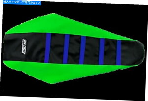 V[g ̂߂̃fJ[i//u[V[gJo[ DeCal Works Green / Black / Blue Seat Cover for Kawasaki