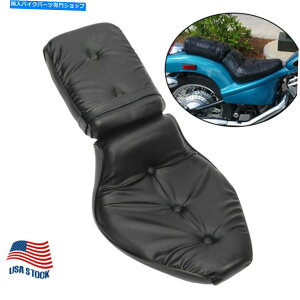 V[g z_VhEVLX 600 VT600C 1988-1993̂߂̃ubNhCo[̏ȃV[gtBbg Black Driver Passenger Seat Fit For Honda Shadow VLX 600 VT600C 1988-1993