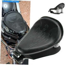 シート 3 "ハーレーホンダ川崎のための春ブラケットベースキット付きオートバイソロシート 3" Motorcycle Solo Seat With Spring Bracket Base Kit For Harley Honda Kawasaki