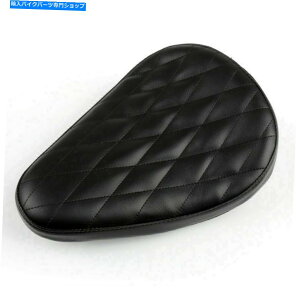 �V�[�g �`���b�p�[�{�x���̃J�X�^��SX650 C3�̂��߂̃u���b�N���U�[�_�C�������h�\���^�]�V�[�g�t�B�b�g Black Leather Diamond SOLO Driver Seat Fit For Chopper Bobber Custom SX650 C3�y���s�A���i�z
