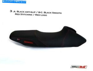 V[g HONDA Transalp 650 MotokV[gJo[ubNJ[/bhVeBO Honda Transalp 650 MotoK Seat Cover Black Color / Red Stiching with Logo