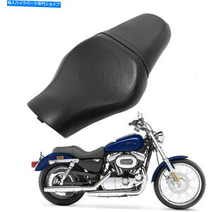 V[g n[[ACAX|[cX^[883̂߂̍v2̉^]sȈ Black Leather Two up Driver Pillion Passenger Seat For Harley Iron Sportster 883