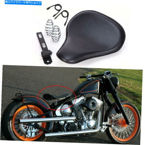 V[g ubNU[I[goC\V[g3 "n[[X|[cX^[{o[pXvOuPbg Black Leather Motorcycle Solo Seat 3" Spring Bracket for Harley Sportster Bobber