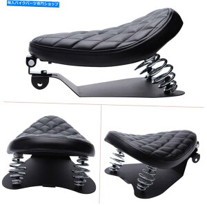 V[g z_VhE}nXVŜ߂̃`bp[{o[V[g\XvOXx[XNbVubN Chopper Bobber Seat Solo Springs Base Cushion Black For Honda Shadow Yamaha XVS