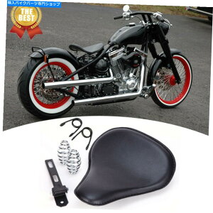 V[g ubNU[I[goC\V[g3 "n[[X|[cX^[č̏tuPbgLbg Black Leather Motorcycle Solo Seat 3" Spring Bracket Kit for Harley Sportster US