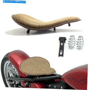 �V�[�g �n�[���[�X�|�[�c�X�^�[�`���b�p�[�{�o�[�J�X�^���_�C�i�̂��߂̒��F�̃\�����ȃu���P�b�g�X�v�����O�X Brown SOLO Seat Bracket Springs For Harley Sportster Chopper Bobber Custom Dyna