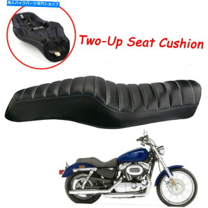 V[g n[[X|[cX^[XL 883 1200̂߂̃cE}V[gI[goChCoqNbV Two-Up Seat Motorcycle Driver Passenger Cushion for Harley Sportster XL 883 1200