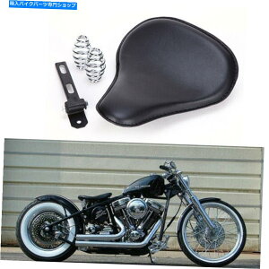 V[g n[[{x`bp[\tgJX^p[WubNU[3 "XvO\V[g Large Black Leather 3" Spring Solo Seat for Harley Bobber Chopper Softail Custom