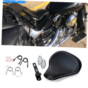 �V�[�g 2002�N���}�nv�X�^�[650�̂��߂̃J�X�^���u���b�N�I�[�g�o�C�̏_�炩���v�̃\���V�[�g�̏t Custom Black Motorcycle Soft Leather Solo Seat Spring For 2002 Yamaha V Star 650�y���s�A���i�z