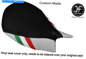 V[g Ducati 1199̃pjQ[tgV[gJo[pC^A̍ubNzCgrj[JX^ ITALIAN FLAG BLACK WHITE VINYL CUSTOM FOR DUCATI 1199 PANIGALE FRONT SEAT COVER