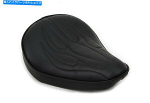 V[g ̃Xeb`tĂ鍕\̍ȃn[[ - frbh\ Black Solo Seat with Flame Stitch fits Harley-Davidson