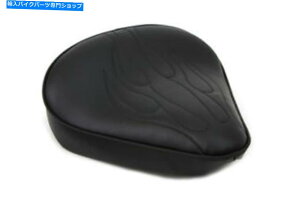 �V�[�g V-Twin 47-0060 - ���X�e�b�`�̍����\���̍��� V-Twin 47-0060 - Black Solo Seat with Flame Stitch Large�y���s�A���i�z