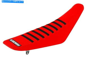 V[g z_CRF 250 R 2010 - 2013uObp[V[gJo[bhubNugNX Honda CRF 250 R 2010 - 2013 Ribbed Gripper Seat Cover Red Black Ribs Motocross