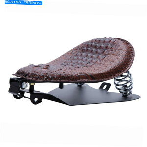 �V�[�g �z���_�V���h�E�X�s���b�gVT 1100 750 CB�̂��߂̒��F�̃{�o�[�̃I�[�g�o�C�̏t�̃\���̍��� Brown Bobber Motorcycle Spring Solo Seat For Honda Shadow Spirit VT 1100 750 CB