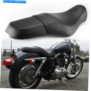 シート ハーレースポーツスターXL 883 1200ナイトスターのための2つの運転席旅客革席 Two Up Driver Passenger Leather Seat For Harley Sportster XL 883 1200 Nightster