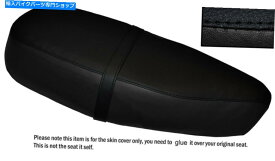 シート 黒ステッチカスタムフィットスズキFR 70 74-80デュアルレザーシートカバー BLACK STITCH CUSTOM FITS SUZUKI FR 70 74-80 DUAL LEATHER SEAT COVER
