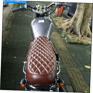 V[g Suzuki Honda Yamaha SR400 XS650 SR500̂߂64cm̃I[goCnvJtF[T[̍ 64cm Motorcycle Hump Cafe Racer Seat For Suzuki Honda Yamaha SR400 XS650 SR500
