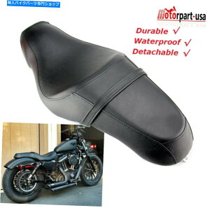 シート ハーリースポーツスターXL883 XL1200 72カスタムのための2アップドライバの助手席サドル Two-Up Driver Passenger Seat Saddle for Harley Sportster XL883 XL1200 72 Custom